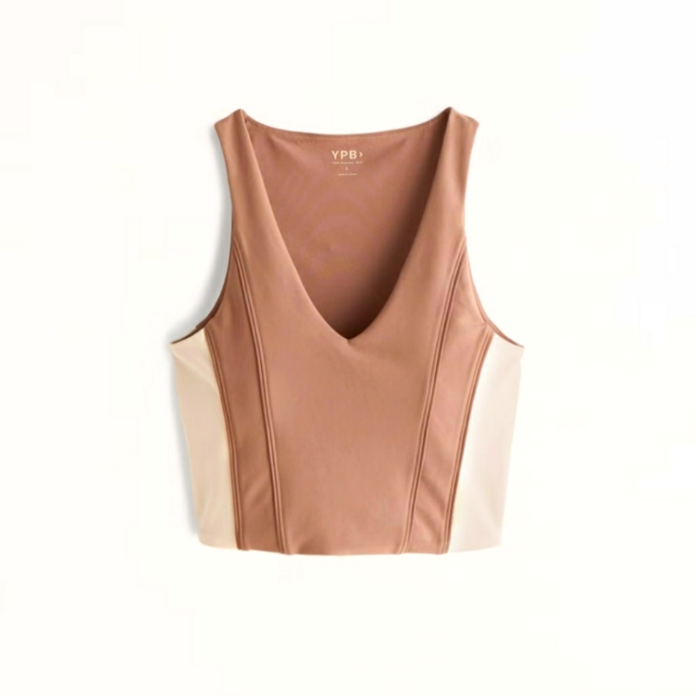 YPB sculptLUX Curve Love Corset Slim V-Neck Tank